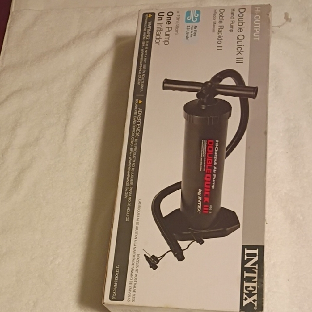 Intex Double Quick III Hand Pump - Black